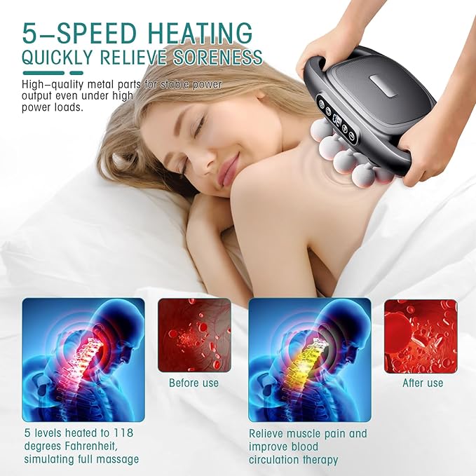 16-Drive 8-Head Massage Gun