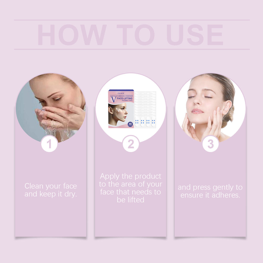 V- Face Lifting Invisible Adhesive Tape