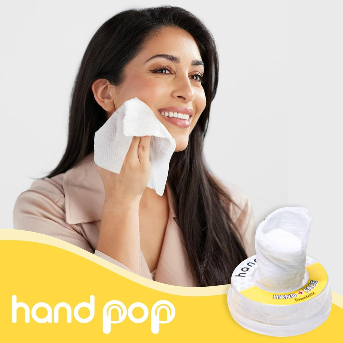 Hand Pop Lemon Scented Wipes
