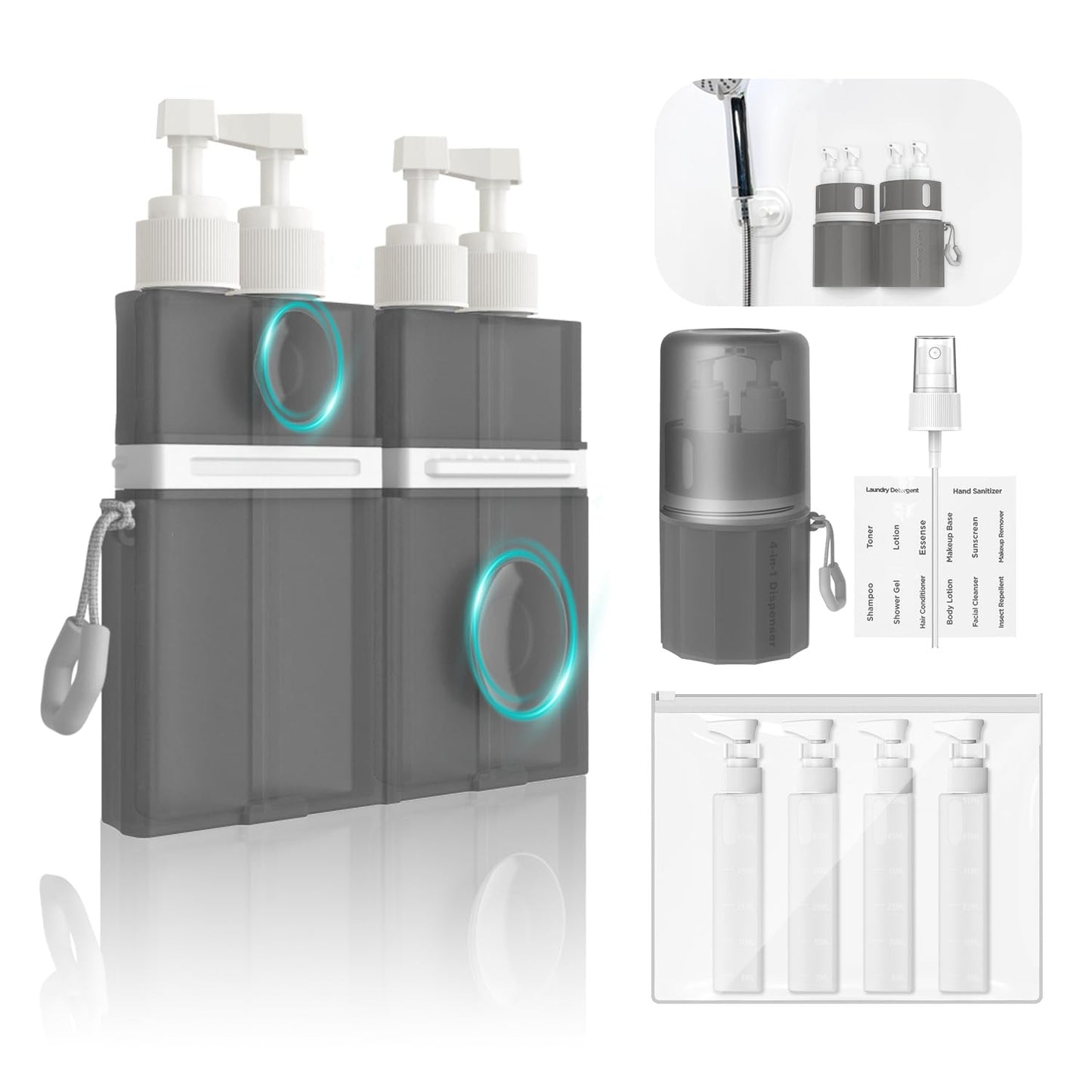 4 in 1 Travel bottle set
