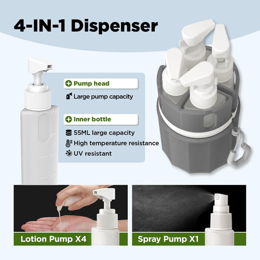 4 in 1 Travel bottle set