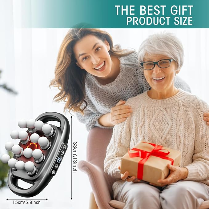 16-Drive 8-Head Massage Gun