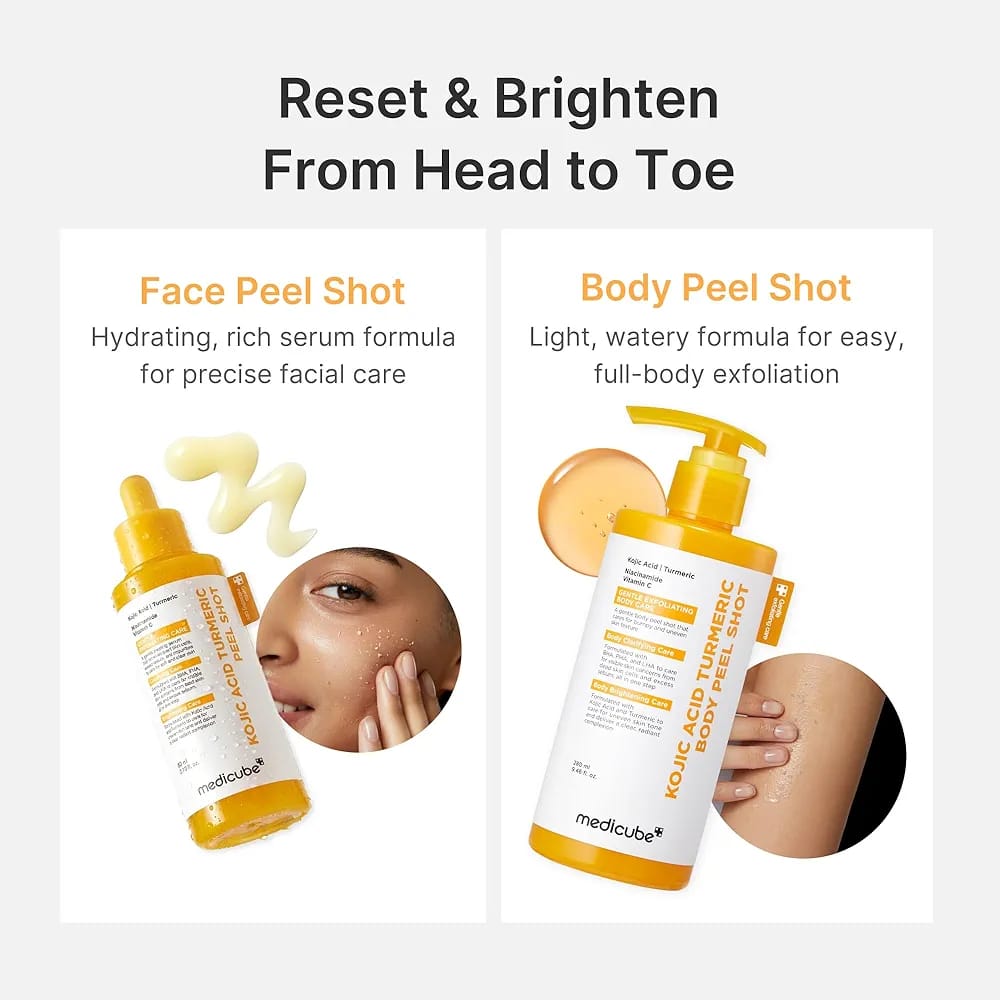 Medicube Kojic Acid Turmeric Body Peel Shot