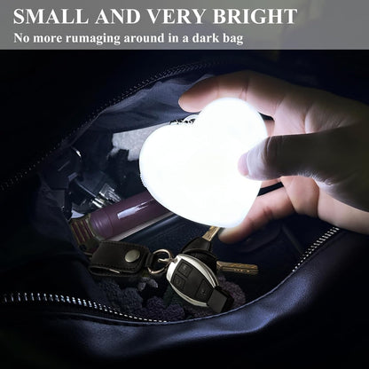 Purse Light,Heart Shape Light for Handbags with Automatic Sensor