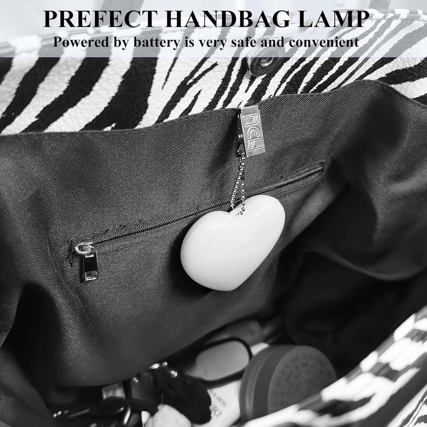 Purse Light,Heart Shape Light for Handbags with Automatic Sensor