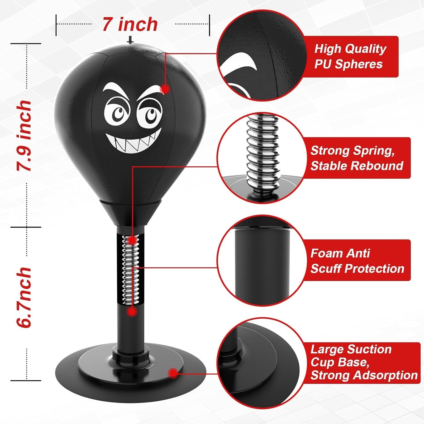 Desktop Punching Bag with Suction Cup