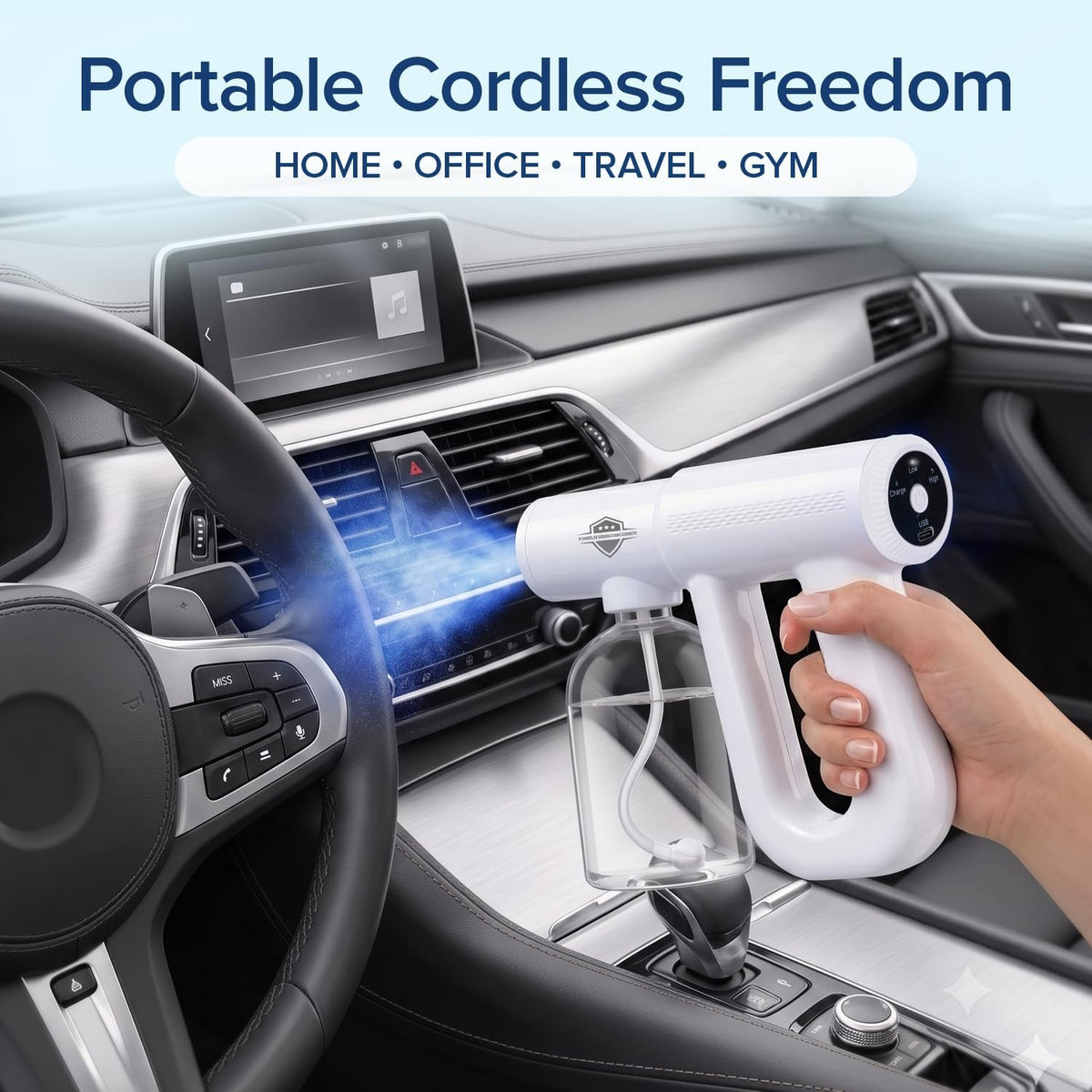 Blue Light Nano Spray Gun Mist Sprayer