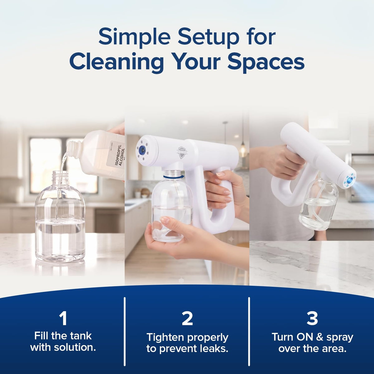 Blue Light Nano Spray Gun Mist Sprayer