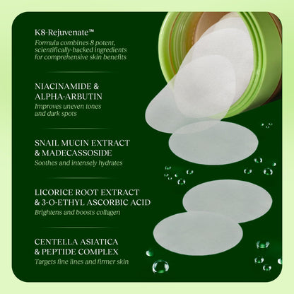 JiYu Toning Polish Pads - Korean Skincare for Dark Spots