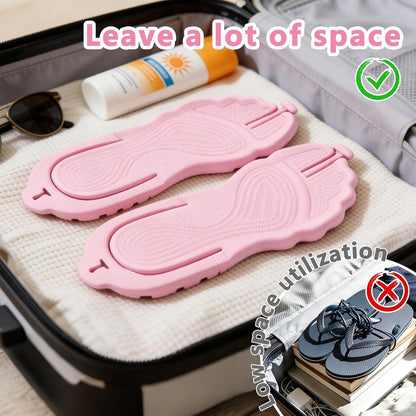 Flip Flops for Women Men Shower Shoes Foldable Beach Sandals
