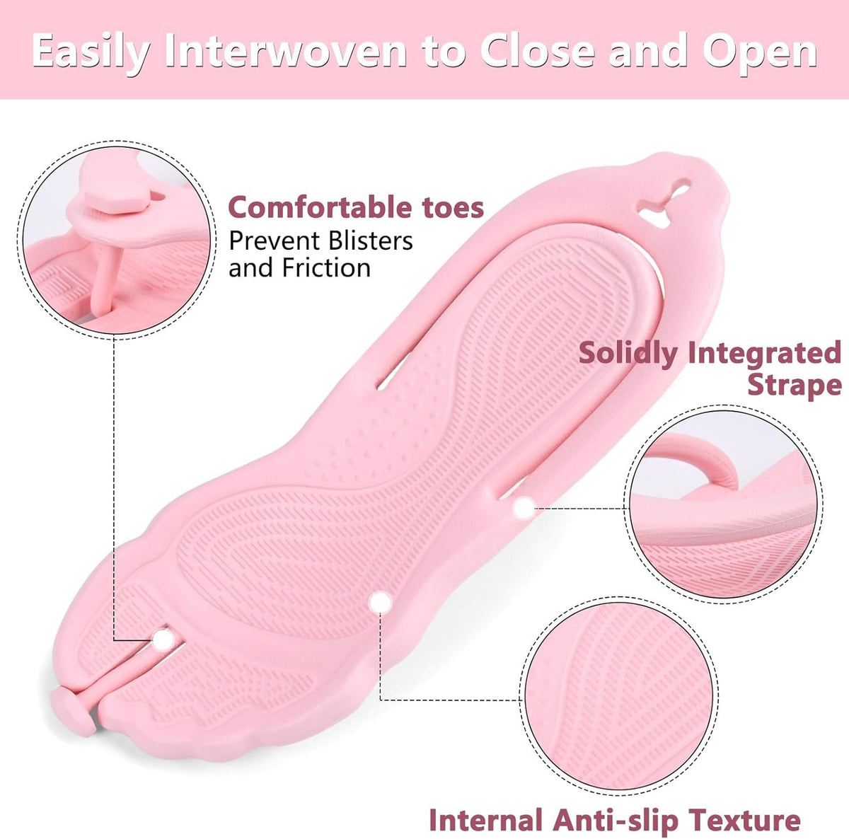 Flip Flops for Women Men Shower Shoes Foldable Beach Sandals