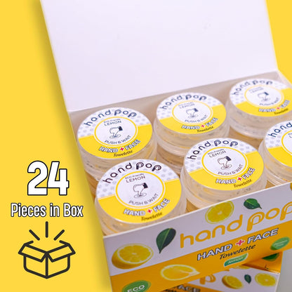 Hand Pop Lemon Scented Wipes