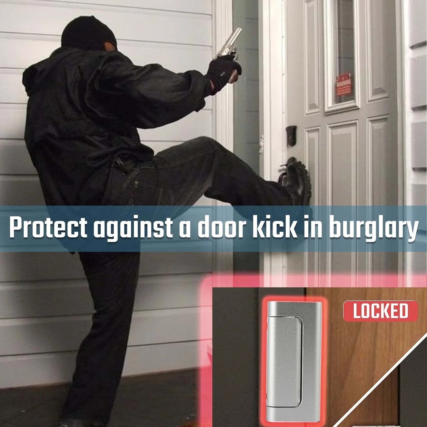 Home Security Door Reinforcement Lock