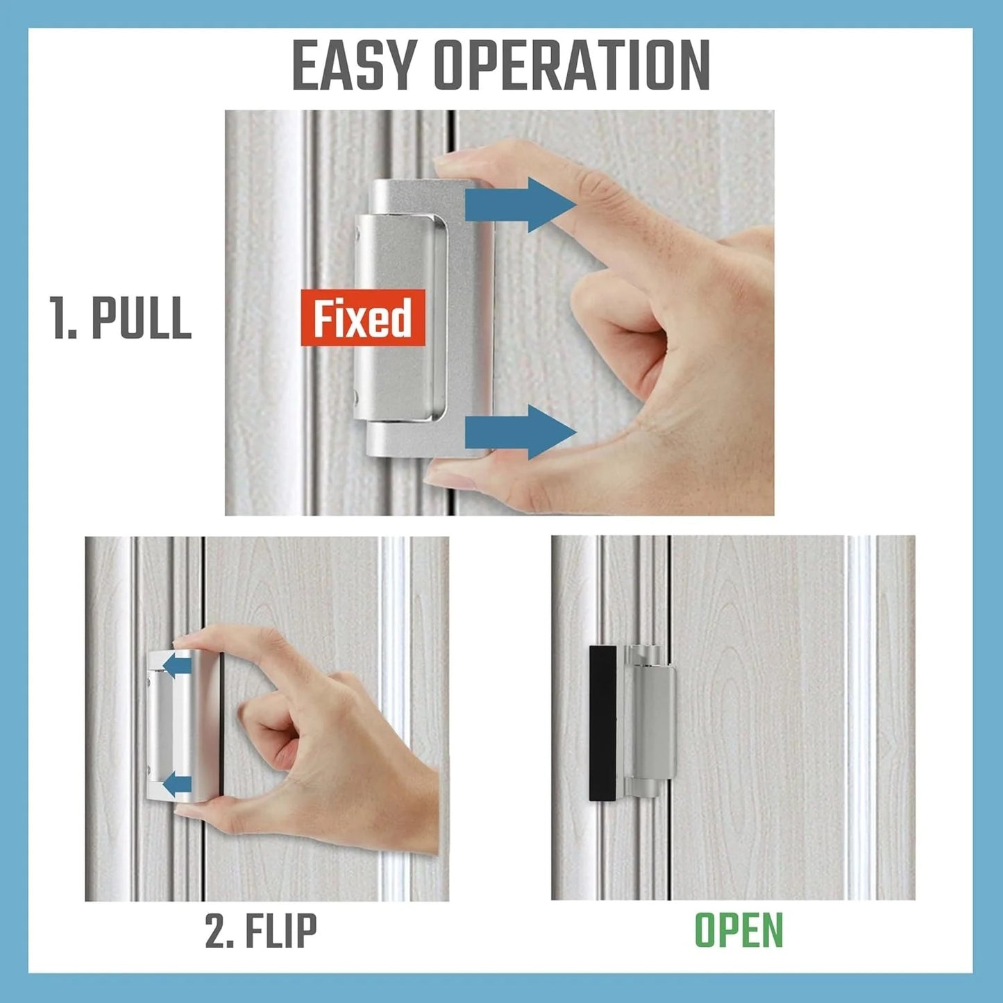 Home Security Door Reinforcement Lock